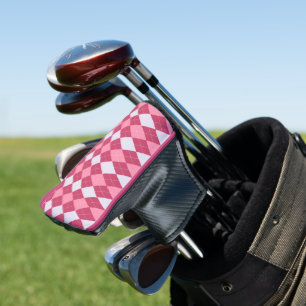 Couvre-club De Golf Jacquard rose