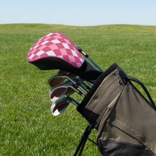 Couvre-club De Golf Jacquard rose