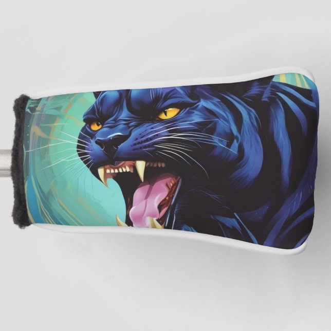 Couvre-club De Golf Jaguar - Panthère noire (Devant)
