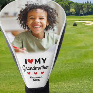 Couvre-club De Golf J'aime beaucoup ma grand-mère Photo Nom Petit-enfa