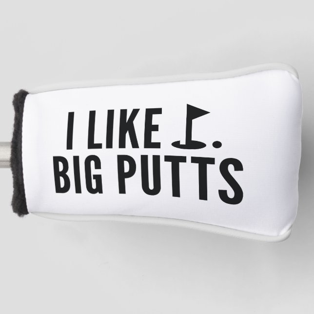 Couvre-club De Golf J'aime les Longs Putt (Devant)