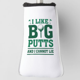 Couvre-club De Golf J'aime les Longs Putt et Je ne Puis Mentir
