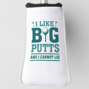 Couvre-club De Golf J'aime les Longs Putt et Je ne Puis Mentir