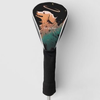 Couvre-club De Golf J'Aime Toujours Golden Retriever Dog 004