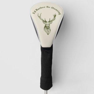 Couvre-club De Golf J'aimerais mieux chasser housse de club de golf Dr