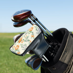Couvre-club De Golf Jardin Jaune doux motif floral
