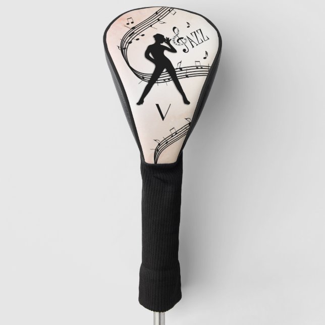 Couvre-club De Golf Jazz Dance Monogramme Musique Design (Devant)