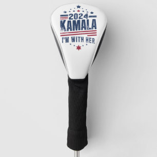 Couvre-club De Golf Je suis avec elle Kamala votez pour 2024 Kamala-Ha