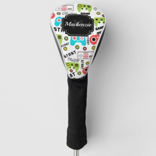 Couvre-club De Golf Jeu vidéo Retro