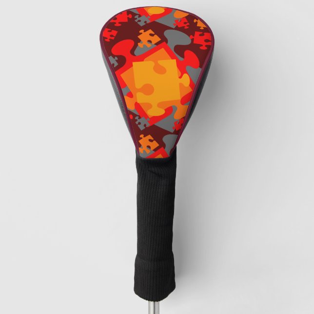 Couvre-club De Golf Jigsaw Jumble (Devant)