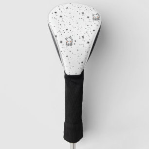 Couvre-club De Golf Joli flocon de neige d'ours polaire d'hiver