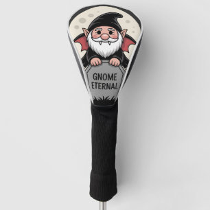 Couvre-club De Golf Joli gnome vampire de dessin animé debout devant u