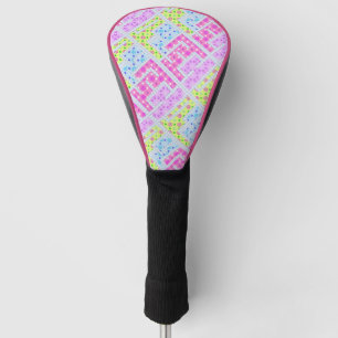 Couvre-club De Golf Joli graffiti géométrique girly motif li
