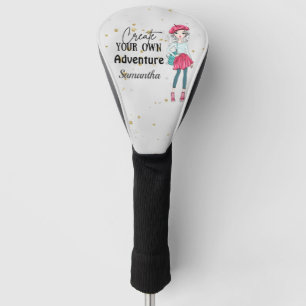 Couvre-club De Golf Jolie dame Créez votre propre Personnaliser