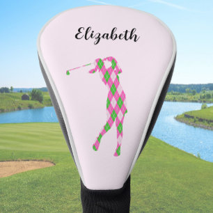 Couvre-club De Golf Jolie golfeuse rose femme Créez votre propre