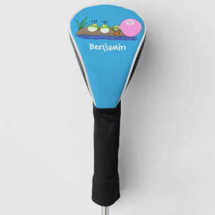 Couvre-club De Golf Jolie grenouilles drôles bubblegum dessin animé il