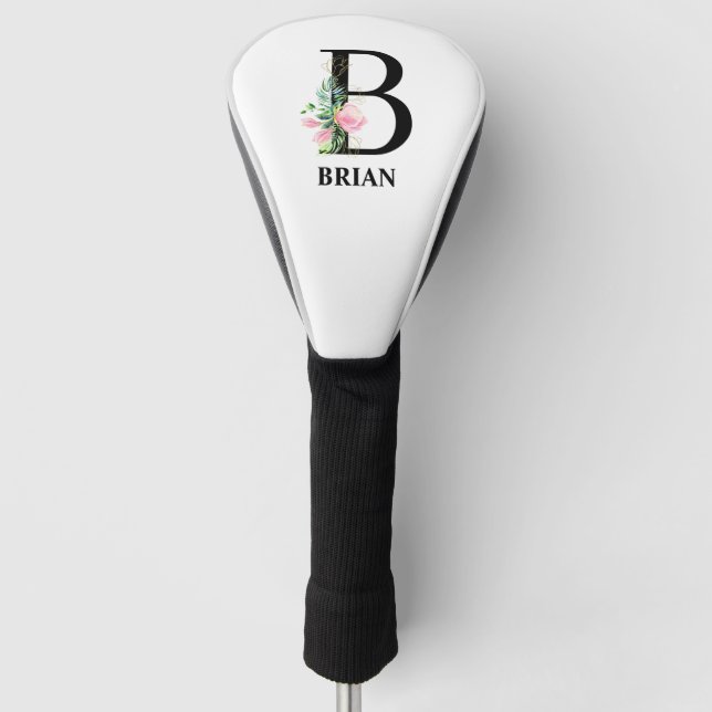 Couvre-club De Golf Jolie initiale monogramme B (Devant)