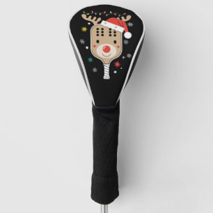 Couvre-club De Golf Joueur de Pickleball Noël Reindees Noël