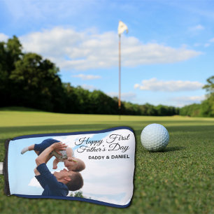 Couvre-club De Golf Joyeuse Fête des Premiers Pères Photo & Texte Pers
