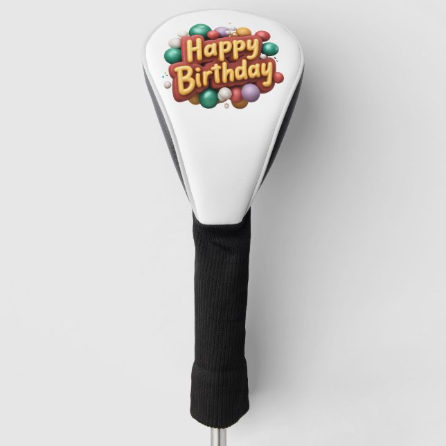 Couvre-club De Golf joyeux anniversaire (Devant)