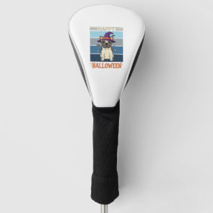 Couvre-club De Golf Joyeux Halloween Bouledogue Français Sorcière Toil