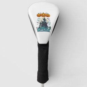 Couvre-club De Golf Joyeux Halloween Château Hanté Citrouilles Fantôme