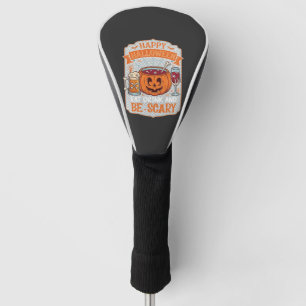 Couvre-club De Golf Joyeux Halloween Manger Boire Être Effrayant Citro