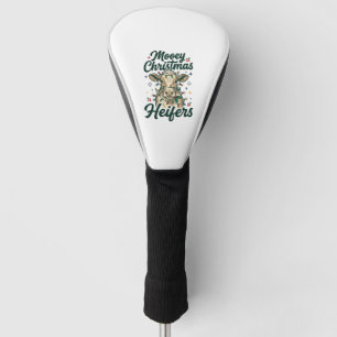 Couvre-club De Golf Joyeux Noël Génisses Drôle de Vache Noël Design
