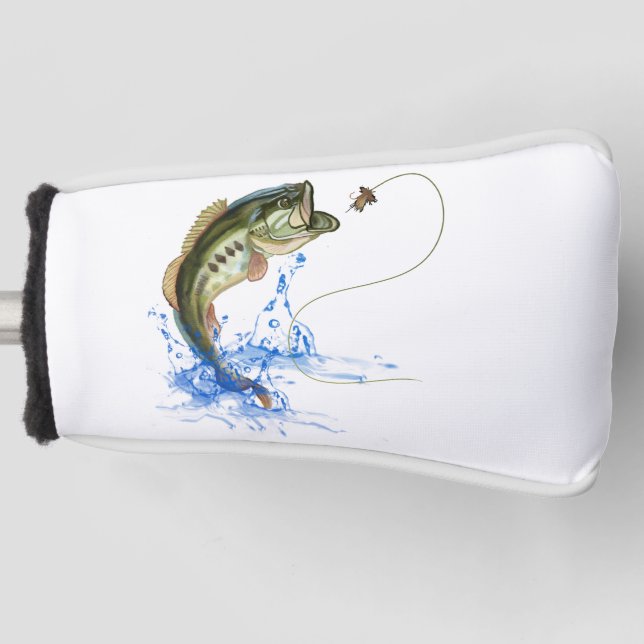 Couvre-club De Golf Jumping Bass Fishing (Devant)