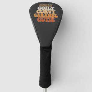 Couvre-club De Golf Juneteenth Bouclée Enroulée Curvy Caramel Mignonne