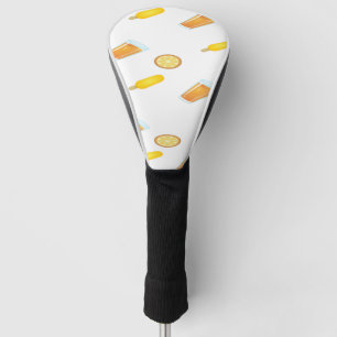 Couvre-club De Golf jus d'orange motif d'été