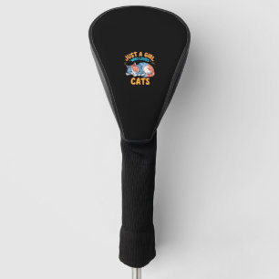 Couvre-club De Golf Juste Une Fille Qui Aime Les Chats Cute Kitty Aîné