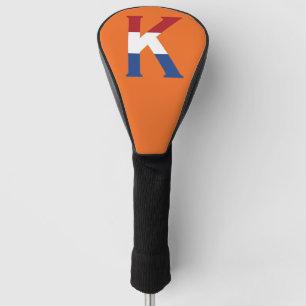 Couvre-club De Golf K Monogramme superposé sur l'indicateur NLD ou sur