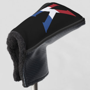 Couvre-club De Golf K Monogramme superposé sur l'indicateur NLD sur l'
