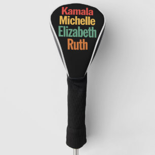 Couvre-club De Golf Kamala Michelle Elizabeth Ruth Féministe Politique