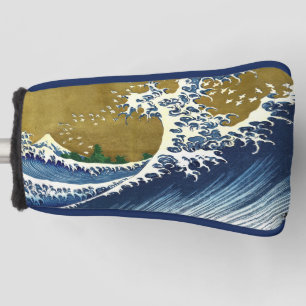 Couvre-club De Golf Katsushika Hokusai - Grande vague colorée