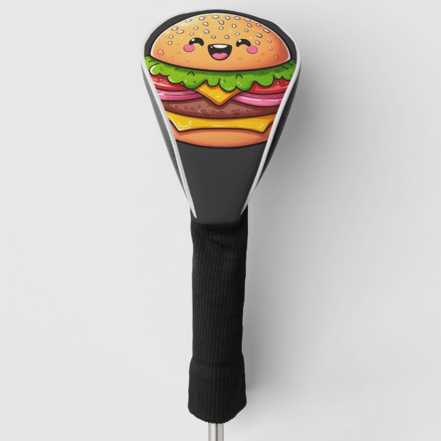 Couvre-club De Golf Kawaii Burger Delight (Devant)