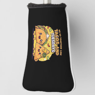 Couvre-club De Golf Kawaii Taco & Nacho Nous allons ensemble comme d