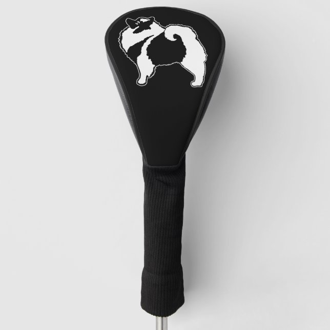 Couvre-club De Golf Keeshond Graphics - Cute Original Chig Art (Devant)