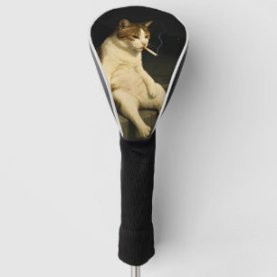 Couvre-club De Golf Kitty au Cigarette Mème Drôle de Chat qui Fume Gén