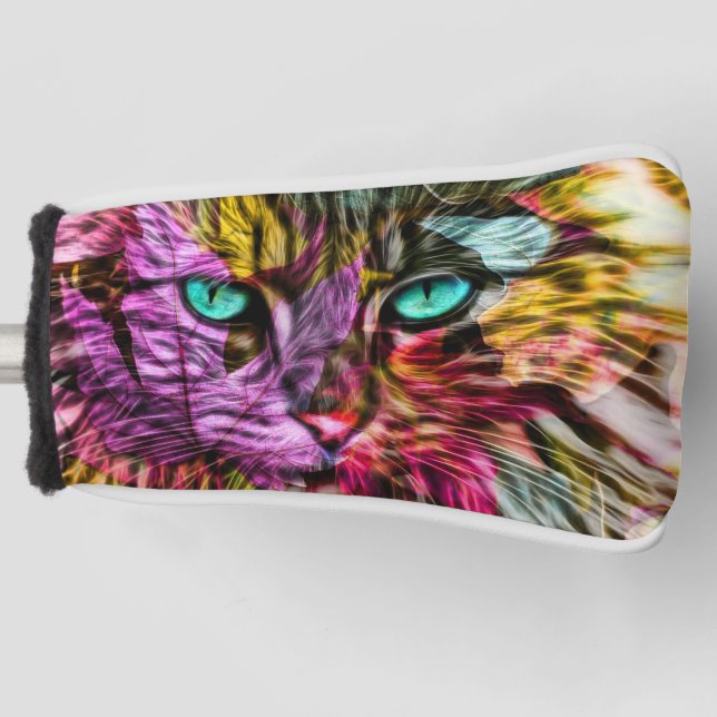 Couvre-club De Golf Kitty Chat Kitten Design artistique (Devant)