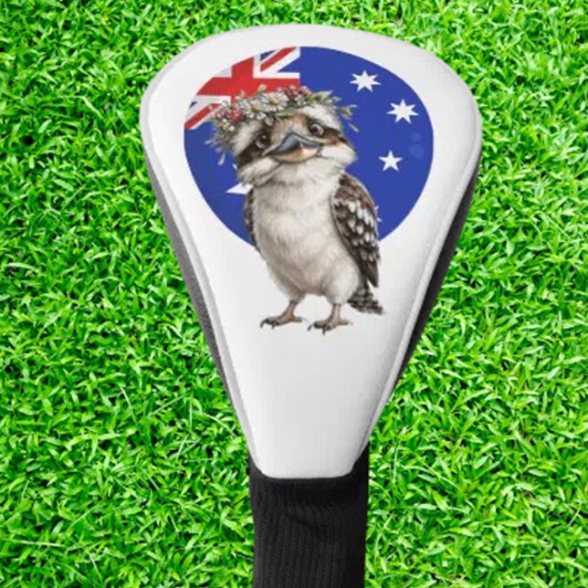 Couvre-club De Golf Kookaburra australien    ( The Aussie Kookaburra Golf Head Cover turns your bag into a statement piece )
