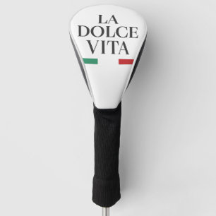 Couvre-club De Golf La Dolce Vita Italienne Golf Tête Couverture