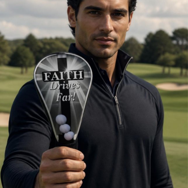Couvre-club De Golf La foi porte loin (Créateur téléchargé)