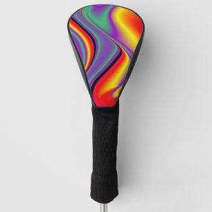 Couvre-club De Golf La magie des couleurs Abstrait Rainbowart 3D