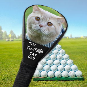 Couvre-club De Golf La plupart Tee Riffic CAT DAD Photo Golfer Personn