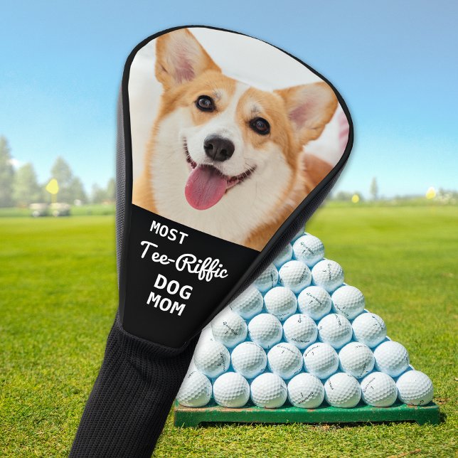 Couvre-club De Golf La plupart Tee-Riffic DOG MOM Personnalisé Golfer  (Créateur téléchargé)
