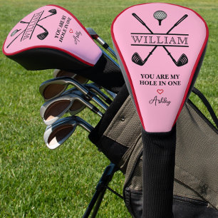 Couvre-club De Golf La Saint-Valentin Tu Es Mon Trouee Dans Un