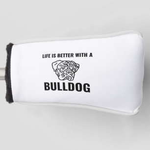 Couvre-club De Golf La vie est meilleure avec les chiens de taureaux, 
