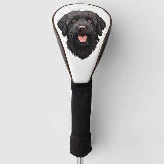 Couvre-club De Golf Labradoodle Chien noir